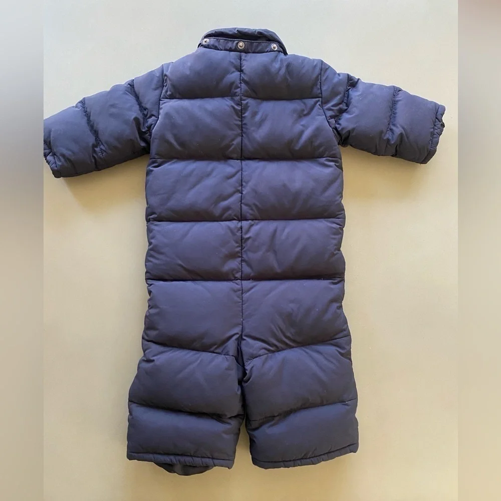 Polo Ralph Lauren Navy Down Puffer Snowsuit 12 months